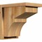 Ekena Millwork Monterey Rough Sawn Corbel w/Backplate, Western Red Cedar, 8"W x 12"D x 12"H COR08X12X12MON01RWR - alternate 1